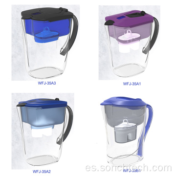 El cartucho de filtro de la jarra del jarro del filtro de agua 3.5L purifica
